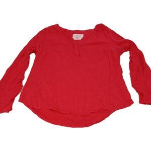 Women's Sonoma  Coral Polka Dots Convertible‎ Sleeve Size Large